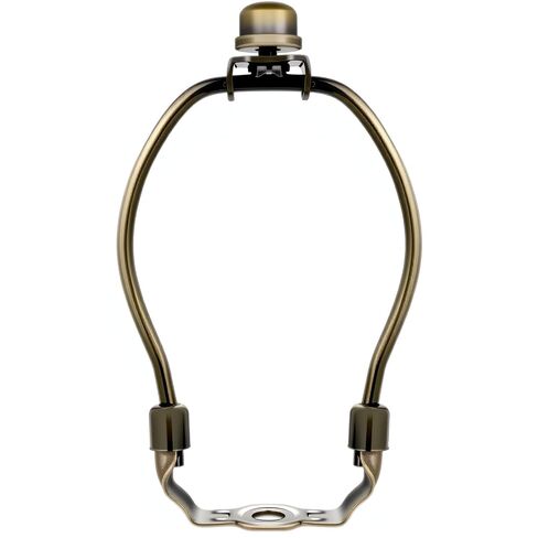 1 PCS Lamp Harp Holder 5 Inch Heavy Duty Lampshade Bracket with Light Base and Solid Lamp Finial for Table Light (Bronze) in Kuwait