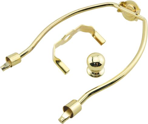 HJGarden 6-inch Imitation Golden Lamp Base, Lampshade, Horn Bracket, Detachable Table Lamp and Floor Lamp Accessories in Kuwait