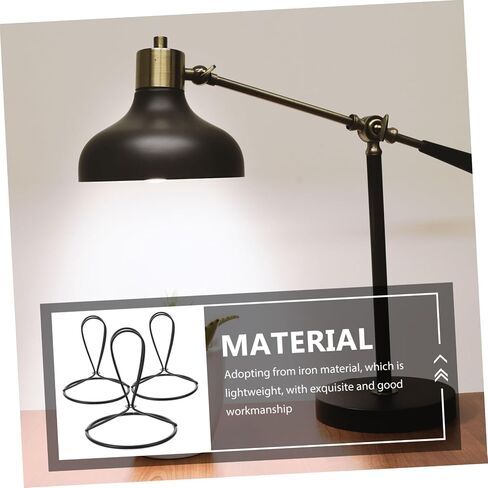 Yardwe 3pcs Clip-On Metal Lamp Shade Adapter for DIY Light Fixtures Compatible Candle Holders and Pendant Lights Sturdy Iron Construction Easy Installation in Kuwait