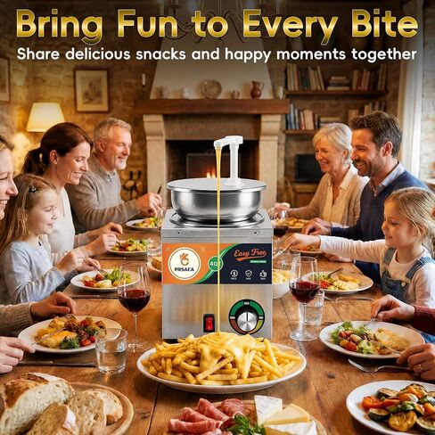 Original 4QT Nacho Cheese Dispenser Warmer, Food-Grade Stainless Steel Cheese Warmer with 2 Pump, Commercial Smart Nacho Cheese Machine for Parties, Catering and Events (Includes Tags & Trays) in Kuwait