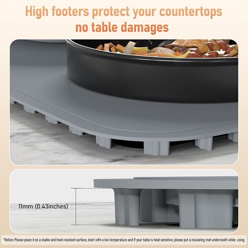 Warming Mat for Food, Extra Large 31.5'' x 15'', 450W Electric Food Warmers for Parties Buffet, Portable Warming Tray with 9 Levels Temperature Setting, 8s Fast Heat up in Kuwait