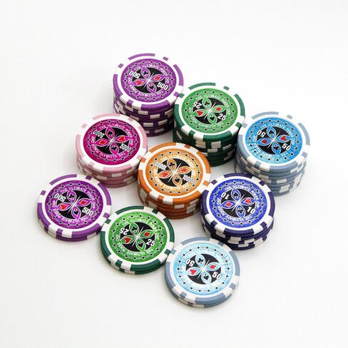 MRC 1000pcs Ultimate Laser Poker Chips Set with Acrylic Case Custom Build in Saudi Arabia