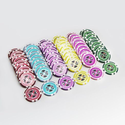 MRC 1000pcs Ultimate Laser Poker Chips Set with Acrylic Case Custom Build in Saudi Arabia