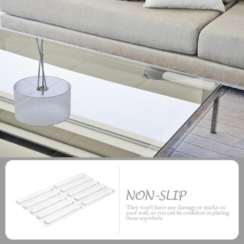 SEWACC Silicone Door Knob Wall Protector Pads 2 Sheets 6.3×1×0.3cm Reusable Adhesive Bumper Guards for Cabinet Doors and Glass Surfaces Home Office Wall Shield in Kuwait