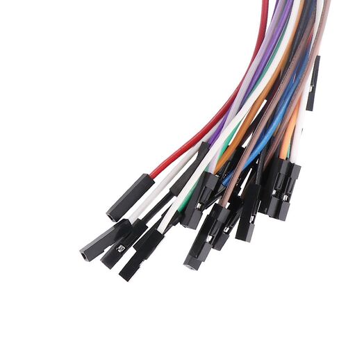 30pcs Jumper Wires 2.54mm Pitch Male to Female Connector Cable for Breadboard PCB DIY Electronic Projects(3) in Kuwait