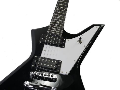 ELECTRIC GUITAR Black 6 String Right Handed Hard Rock Heavy Metal Style in Saudi Arabia