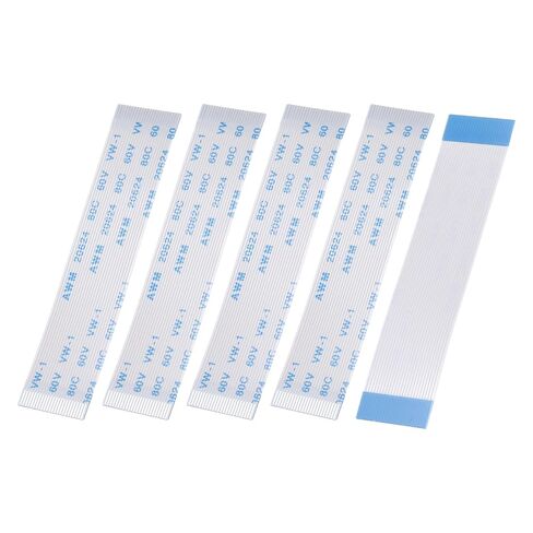 MECCANIXITY 5Pcs Flat Flexible Cable Ribbon Thin FFC Wire, 4 Pin 0.5mm Pitch 150mm Long (A Type) for LCD 3D Printer Camera Laptop Audio in Kuwait
