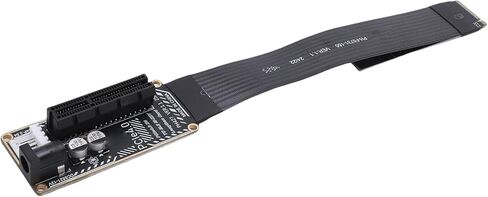 Bewinner PCIe 4.0 X4 to M.2 M Key Extension Cable 64Gbps, NVMe SSD GPU Adapter for External Graphics Card, Ultra Thin 0.3mm FPC Riser, Compatible with 2230 2242 2260 2280 .2 Slot, in Kuwait