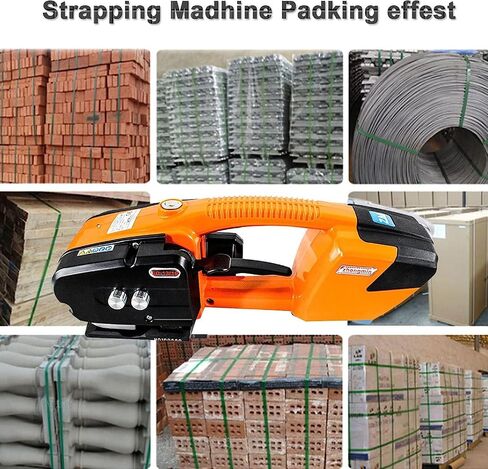 Electric Welding Strapping Machine,for PP&PET 13~16mm Strap Heavy Duty Pallet Packaging Strapping Tool Tensioner Sealer & Cutter Buckle Free Banding Baler in Saudi Arabia