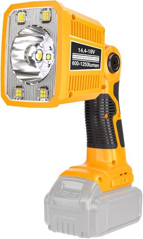 DTEZTECH Cordless Flashlight for Makita 18V LXT Lithium-ion Battery, 18W 1250LM LED Work Light with USB Port, Jobsite Light with 110 Degree Pivoting Head Indoor Outdoor Use in Kuwait