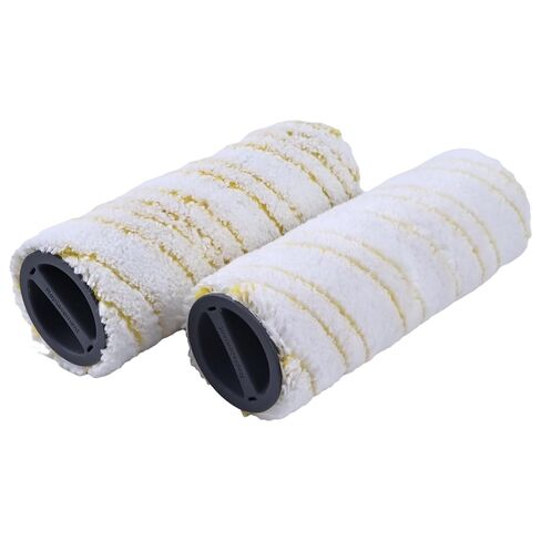 طقم اسطوانة تنظيف الارضيات 2 قطعة 2.055-006.0 20550060 متوافق مع كارشر FC3 FC5 FC7 in Kuwait