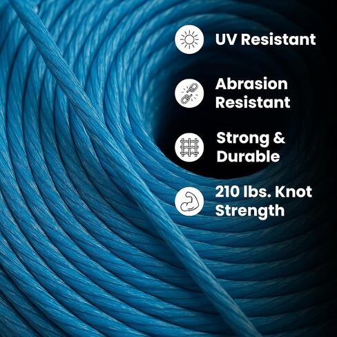 Bridon Max® Baler Twine WR210 × 6،500 ' - Trowing Premium Strength Twine - مصنوع في الولايات المتحدة الأمريكية - التخزين المؤقت للبال المربع الكبيرة in Kuwait