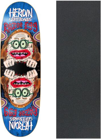 Heroin Skateboard Deck Auntie Razoregg (Assorted) Assorted 9.75" x 32.68" with Grip in Kuwait