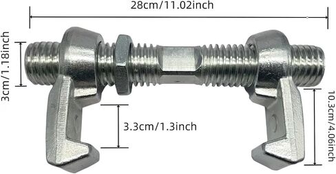 Shipping Container Connectors，280 mm Galvanized Screw Clamp by Container Nut/Rail Shipping Container Accessories Wheels Kit/to Connect Shipping Containers Together(4 Pack) in Kuwait