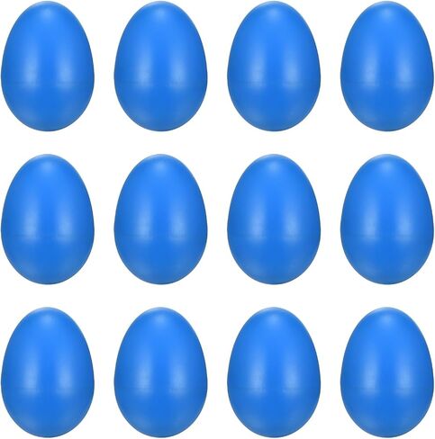12 قطعة من هزازات البيض من MECCANIXITY، أدوات قرع يدوية للبيض الموسيقي البلاستيكي من Maracas للرسم بنفسك وتعلم الموسيقى وأداء حفلات عيد الفصح، وردي in Kuwait