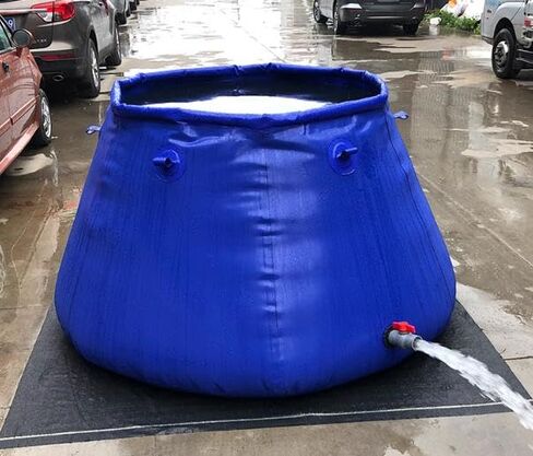 10T 4m*3.2m*1.1m Outdoor Inflatable Foldable Round Table Forest fire Fighting Water Tank Mobile Pool in Kuwait