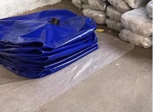 10T 4m*3.2m*1.1m Outdoor Inflatable Foldable Round Table Forest fire Fighting Water Tank Mobile Pool in Kuwait