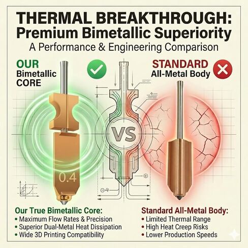 قم بترقية 3PK 0.4 مم AD5X Hotend لفوهة Falshforge AD5X، فوهة سريعة الفك من الفولاذ المقوى عالية السرعة 32 مم³/ثانية، مع 3 قطع من جوارب السيليكون وقطعتين من ممسحات الفوهة، ملحق طابعة ثلاثية الأبعاد in Kuwait
