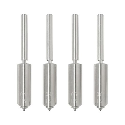 4 Pack 0.4MM 0.6MM Integrated Hardened Steel Nozzles Compatible with Kobra S1 Max Combo 3D Printer, High Flow Quick‑Swap Hot End Print Head Nozzles for 3D Printer in Kuwait