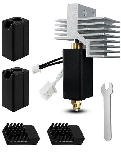 0.4MM Ceramic Hotend Extruder Kit with Brass-Hardened Steel Nozzle Heating Element Extruder Hot End Replacement Print Head Compatible with Elegoo Centauri Carbon Centauri 3D Printer in Kuwait