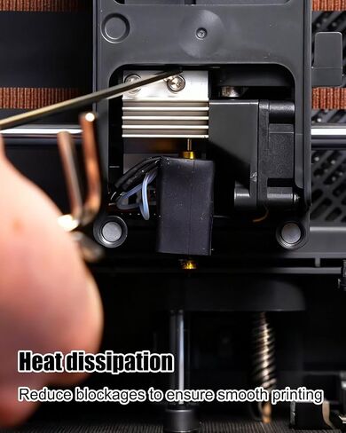 0.4MM Ceramic Hotend Extruder Kit with Brass-Hardened Steel Nozzle Heating Element Extruder Hot End Replacement Print Head Compatible with Elegoo Centauri Carbon Centauri 3D Printer in Kuwait