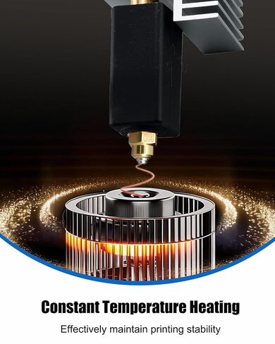 0.4MM Ceramic Hotend Extruder Kit with Brass-Hardened Steel Nozzle Heating Element Extruder Hot End Replacement Print Head Compatible with Elegoo Centauri Carbon Centauri 3D Printer in Kuwait