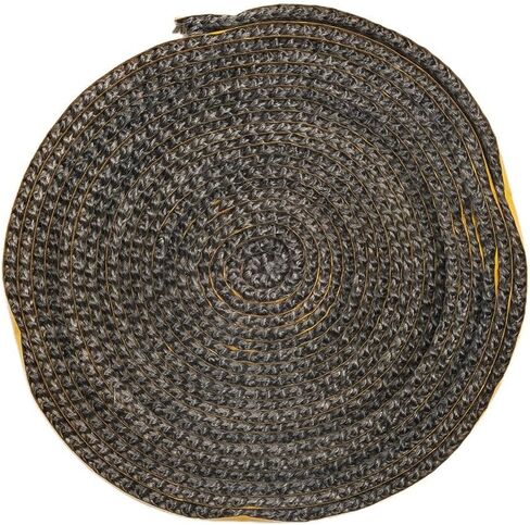 Fireplace Gasket Seal 4m Cotton 10x2mm Tape for Glass Door Furnace and Stove Pipe Joint Insulation Replacement in Kuwait