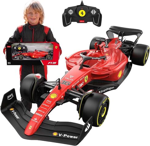 Bezgar 1:18 Ferrari F1 75 سيارة التحكم عن بُعد سيارة - 2.4 جيجا هرتز RC سيارة مع Livery أصيلة ، ملصقات جسم DIY - F1 مرخص رسميًا للأطفال والمتحمسين - Ferrari RC 93400 in Kuwait
