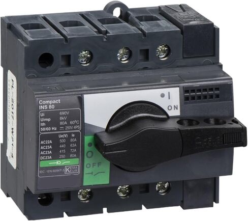 INS80 3P 28904 فاصل التبديل المدمج INS80-3 أقطاب - 80 أمبير in Kuwait