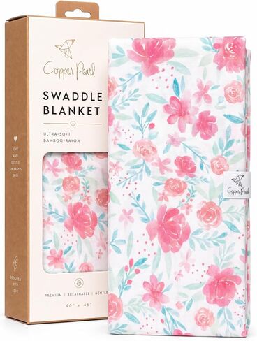 Copper Pearl Large Premium Knit Baby Swaddle Receiving Blanket June in Kuwait