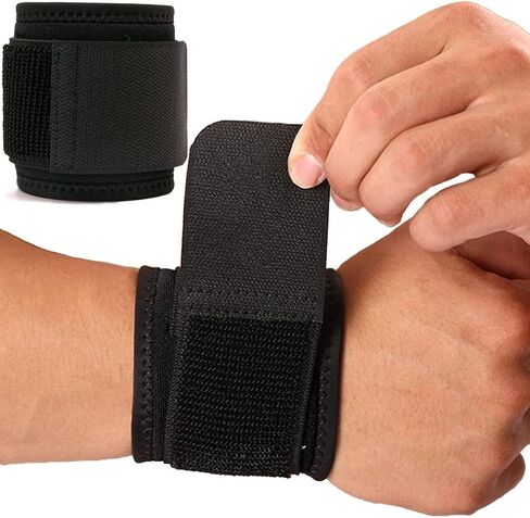 2 Pack Wrist Brace, Wrist Wraps for Carpal Tunnel for Women and Men. Wrist Straps for Weightlifting, Working Out and Pain Relief. Flexible, Highly Elastic, Adjustable, Comfortable in Kuwait