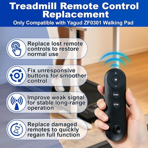 ZF0301 Replacement Walking Pad Remote Control ，Compatible with Yagud Walking Pad ，Under Desk Treadmill in Kuwait