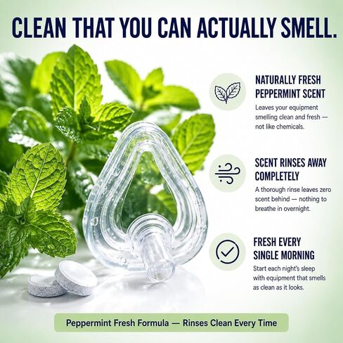 Mars Wellness CPAP Cleaning Tablets – 96 Count – CPAP Cleaner for Masks, Tubing & Humidifier Chambers – CPAP Cleaning Supplies – 3 Month Supply – CPAP Mask Cleaner in Saudi Arabia