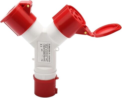 One-to-Two Industrial Socket 4X16A Two-Way Aviation Plug and Waterproof IP44 1014-2 in Kuwait
