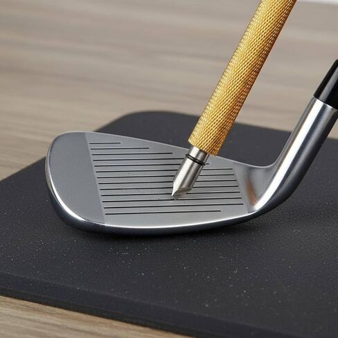 Wedge Groove Cleaning Tool Portable Design Golf Club Groove Cleaner Optimal Backspin Golf Club Regrooving Tool for Golfers, Blue in Saudi Arabia