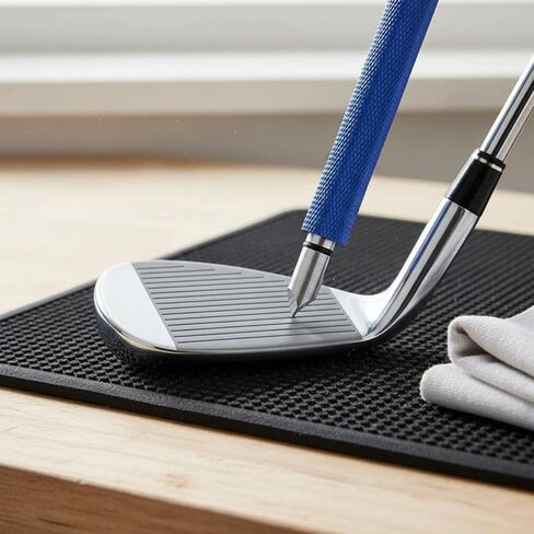 Wedge Groove Cleaning Tool Portable Design Golf Club Groove Cleaner Optimal Backspin Golf Club Regrooving Tool for Golfers, Blue in Saudi Arabia