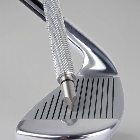 Wedge Groove Cleaning Tool Portable Design Golf Club Groove Cleaner Optimal Backspin Golf Club Regrooving Tool for Golfers, Blue in Saudi Arabia