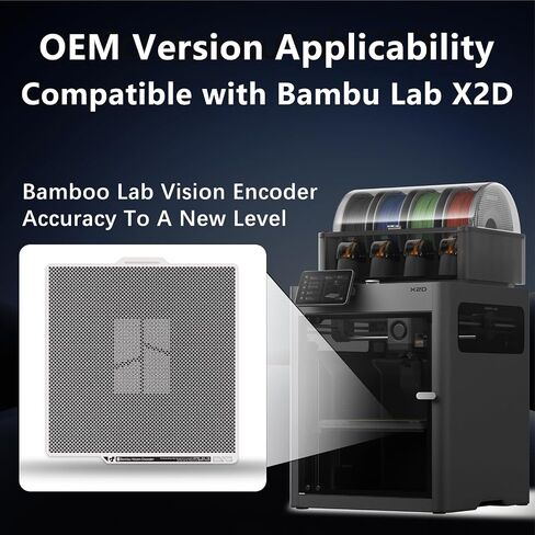 Original Bamboo X2D Vision Encoder for Bambu Lab X2D Build Plate 3D Printer Below 50μm Motion Accuracy for Bambu Lab Vision Encoder Injection-Molded-Level Quality Bambu X2D 3D Pinter Accessories in Kuwait