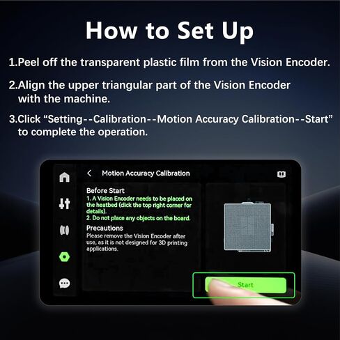 Original Bamboo X2D Vision Encoder for Bambu Lab X2D Build Plate 3D Printer Below 50μm Motion Accuracy for Bambu Lab Vision Encoder Injection-Molded-Level Quality Bambu X2D 3D Pinter Accessories in Kuwait