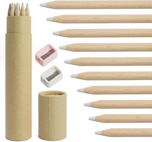 Pencil White Chalk Pencil 10 PCS Pencil Pencil مجموعة للرسم ، الرسم ، التظليل ، المزج للمبتدئين والفنانين in Kuwait