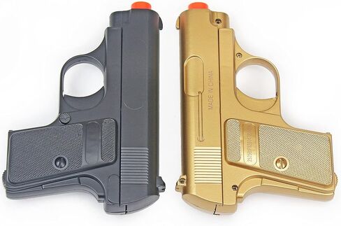 مسدسات BBTac Spy Airsoft، عبوة مزدوجة بحجم الجيب، مسدس Airsoft مدمج بألوان ذهبية وسوداء in Kuwait