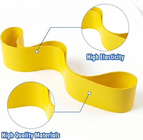 Thinp 3 قطع من أحزمة الكاحل للسباحة، أشرطة مقاومة للكاحل للسباحة، حزام كاحل مطاطي لمعدات تدريب السباحة، ملحقات تمارين قوة مقاومة الساقين للنساء والرجال (أصفر) in Kuwait
