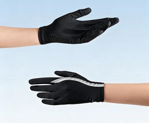 Eohak Mens-Ice-Silk-Driving-Gloves Summer UV Sun Protection Gloves Non-Slip Touchscreen Gloves for Cycling Riding in Kuwait