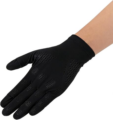 Eohak Mens-Ice-Silk-Driving-Gloves Summer UV Sun Protection Gloves Non-Slip Touchscreen Gloves for Cycling Riding in Kuwait