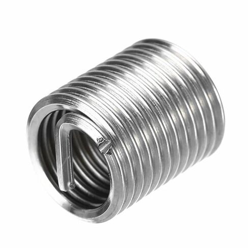 M2 .5 M3 M4 M5 M6 M8 M10 M12-M24 304 Stainless Steel Wire Thread Insert Sleeve Bushing Screw Coil Repair Nut - Industrial Fasteners(X 3D,M2.5x0.45 (50PCS)) in Saudi Arabia