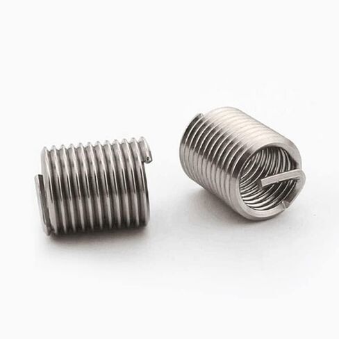 M2 .5 M3 M4 M5 M6 M8 M10 M12-M24 304 Stainless Steel Wire Thread Insert Sleeve Bushing Screw Coil Repair Nut - Industrial Fasteners(X 3D,M2.5x0.45 (50PCS)) in Saudi Arabia