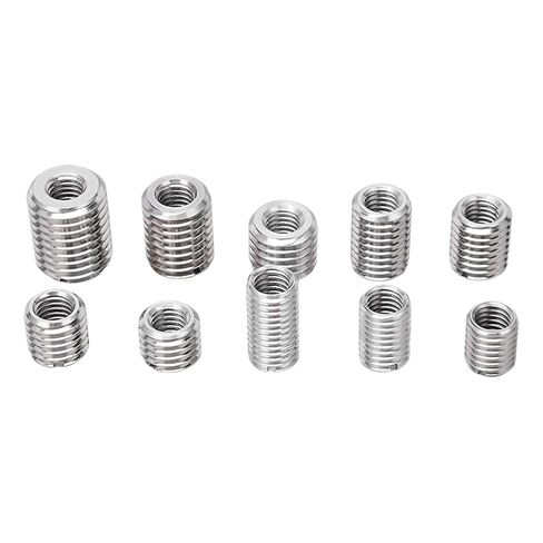 Thread Repair Insert,33PCS M8x1.25 Threaded Assortment Kit, Stainless Steel Inserts, Self Tapping Reducer Nut Sleeves for Wood Furniture Drawer Pulls with Hex Wrench in Kuwait