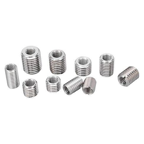 Thread Repair Insert,33PCS M8x1.25 Threaded Assortment Kit, Stainless Steel Inserts, Self Tapping Reducer Nut Sleeves for Wood Furniture Drawer Pulls with Hex Wrench in Kuwait
