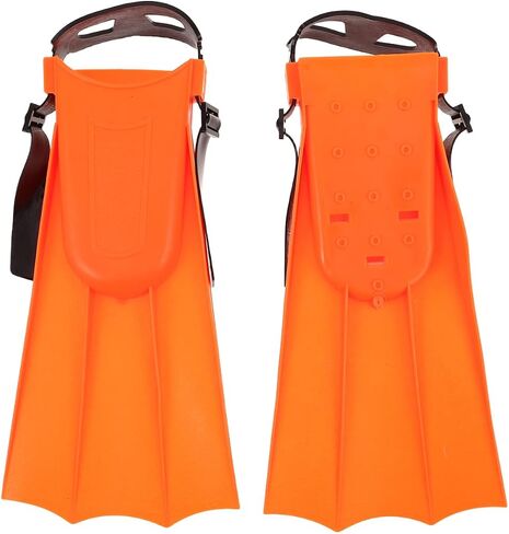 Diving Fins Swim Flippers Adjustable Size 30-36 Orange Lightweight Snorkeling Gear for Adults and Leisure Swim Training Fins Suitable for Water Sports in Kuwait
