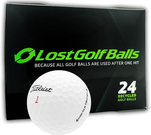 كرات جولف LostGolfBalls المستخدمة Titleist Pro V1x 2021 (24 حزمة) - كرات جولف معاد تدويرها بجودة 3A - مسافة الجولة وأداء الدوران in Kuwait